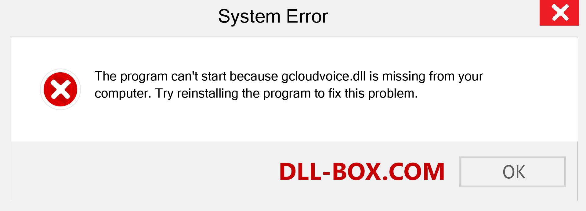  gcloudvoice.dll file is missing?. Download for Windows 7, 8, 10 - Fix  gcloudvoice dll Missing Error on Windows, photos, images